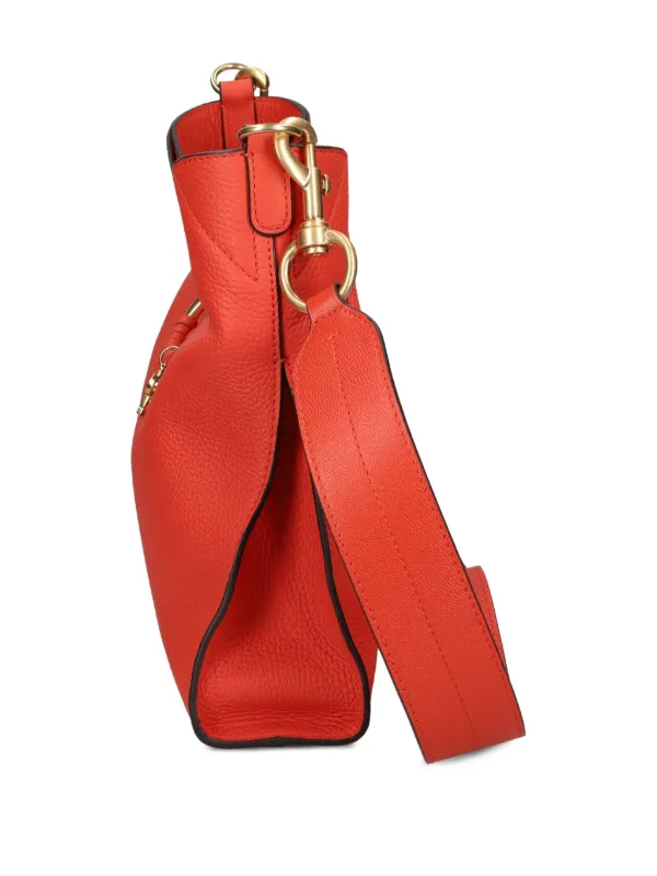See By Chloé Joan Leather ring-detail Shoulder Bag | Orange | FARFETCH