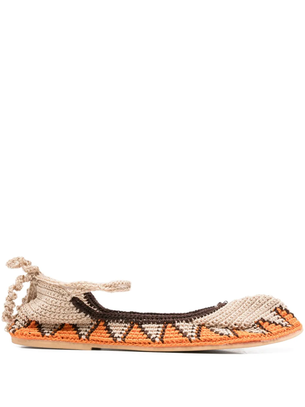 SLO_HAND_MADE crochet flat pumps - ニュートラル SLO_HAND_MADE crochet flat pumps - ニュートラル