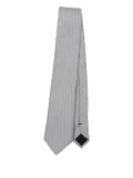 BOSS patterned silk-blend tie - Grey