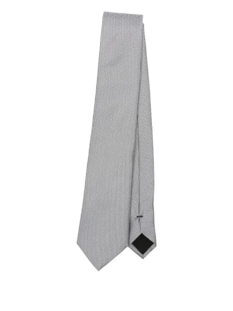 BOSS patterned silk-blend tie