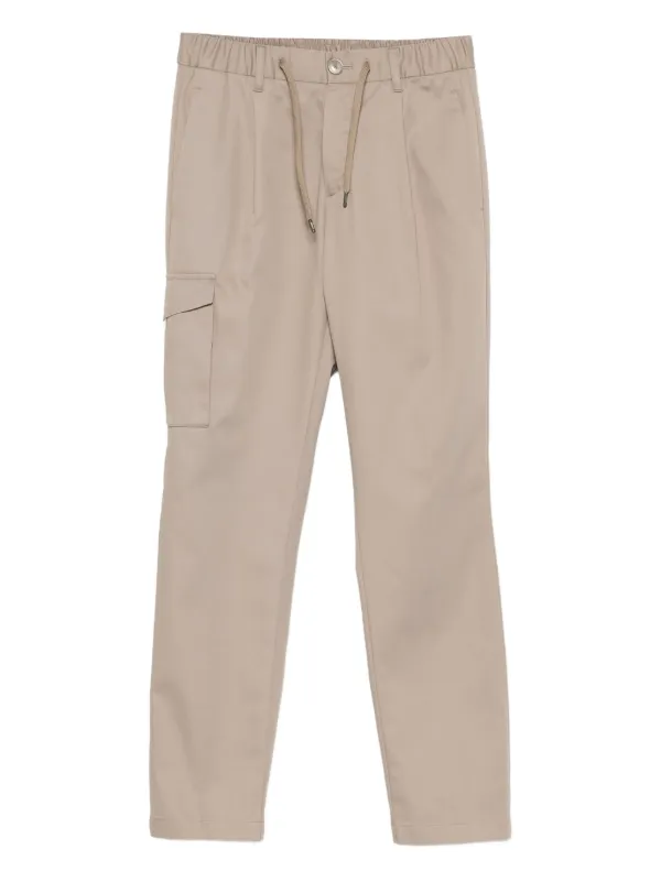 HERNO ドローストリングワイドレッグカーゴパンツ Herno ドローストリング カーゴパンツ | ニュートラル | FARFETCH JP