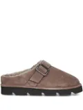 Brunello Cucinelli buckle-strap mules - Brown