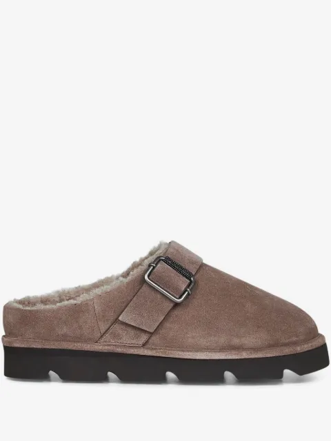 Brunello Cucinelli buckle-strap mules