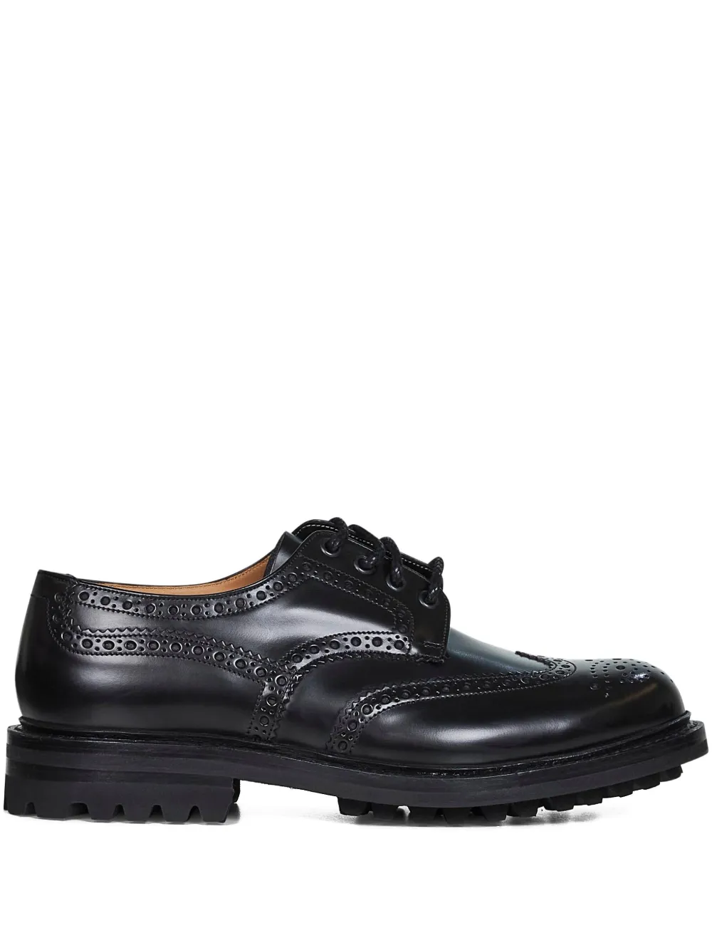 Church's brogue leather derby shoes Black
