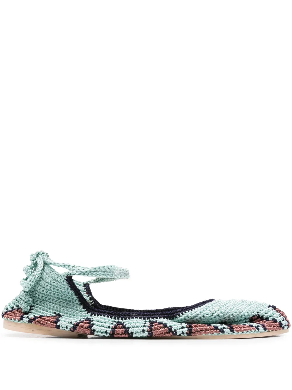 SLO_HAND_MADE crochet ballet flats | Blue | Image 1