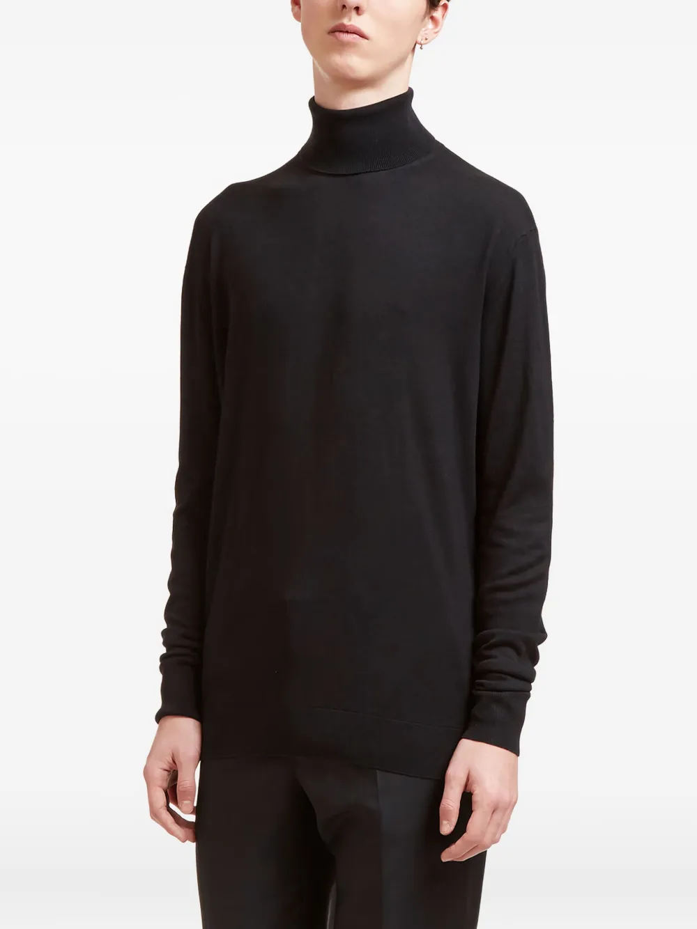Aiezen turtleneck knitted sweater | Black | Image 1