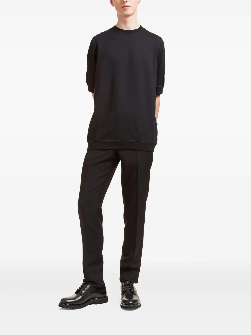 Aiezen half-length-sleeve crew-neck T-shirt | T-Shirts | Image 2