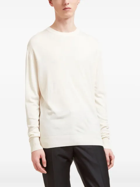 Aiezen crew-neck knitted sweater