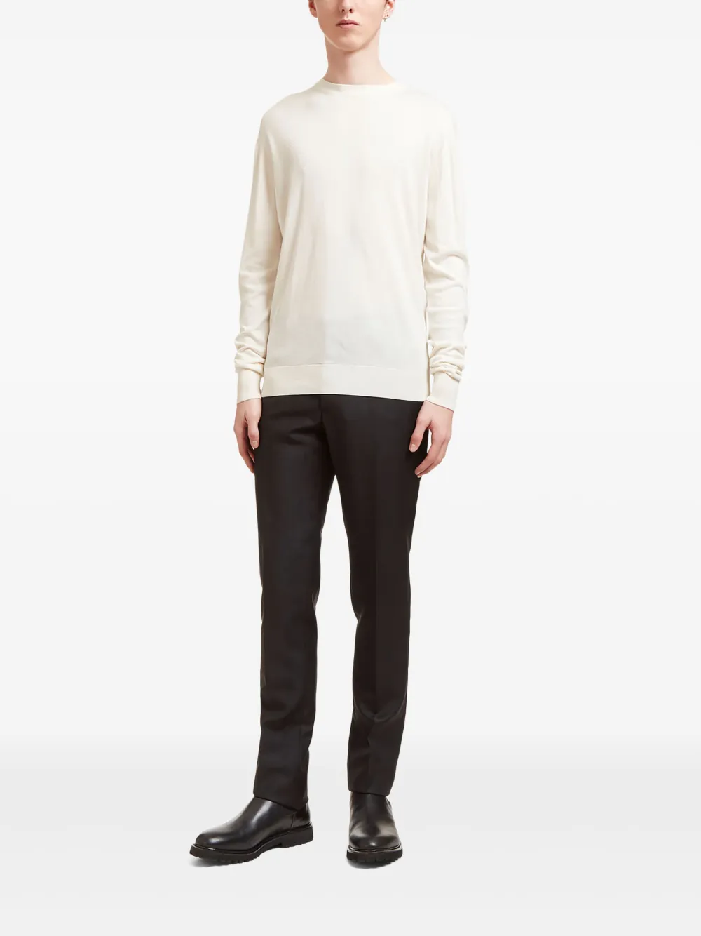 Aiezen crew-neck knitted sweater | Knitted Sweaters | Image 2