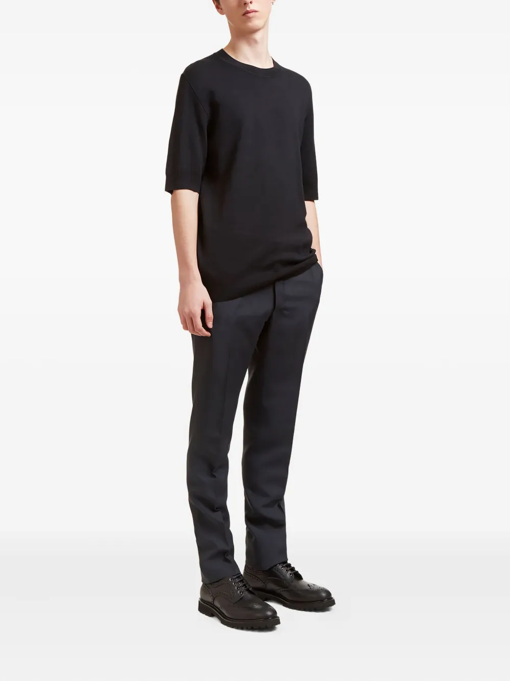 Aiezen crew-neck half-sleeve T-shirt | T-Shirts | Image 2