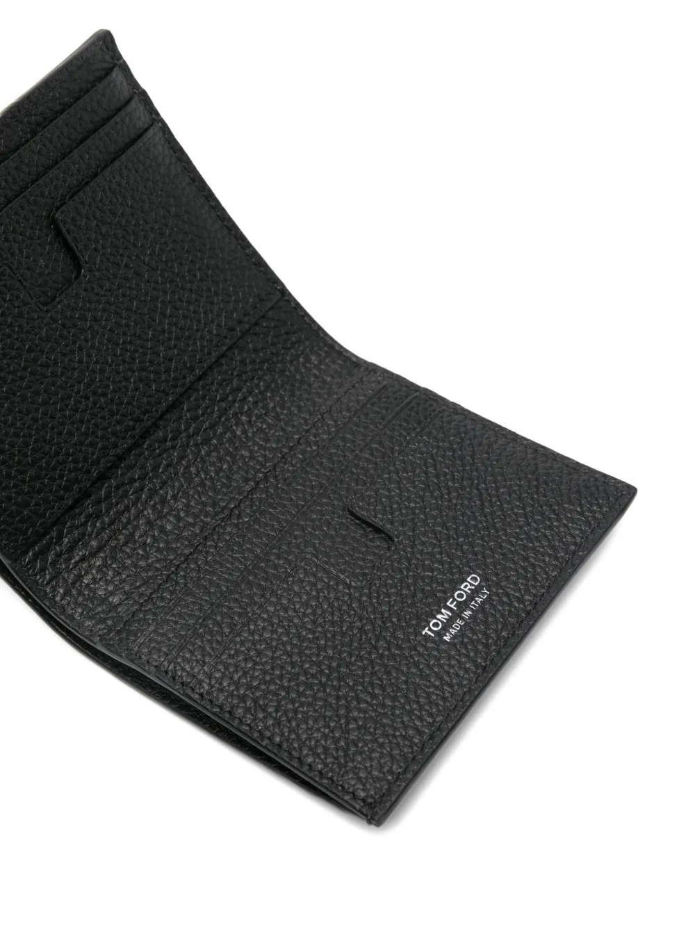 TOM FORD leather zip-fastening wallet Zwart