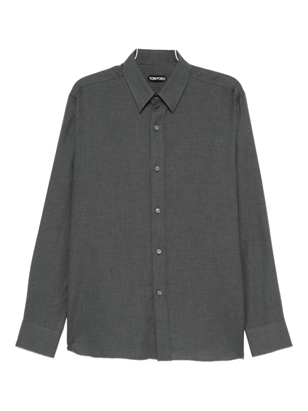 TOM FORD long-sleeve button-up shirt Grijs