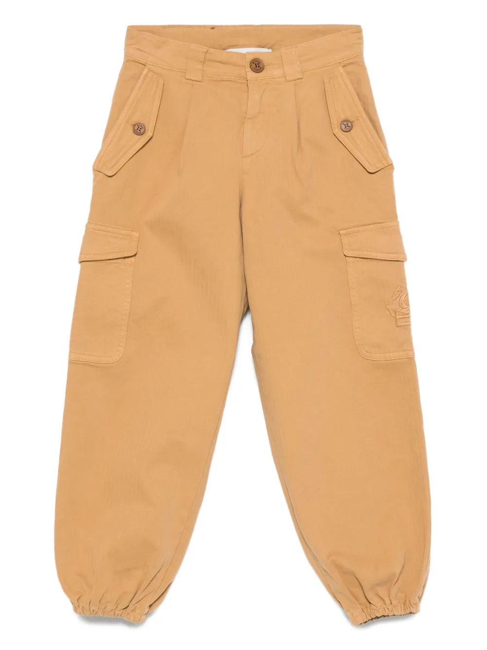 ETRO KIDS Cargo broek met Pegasus-patroon Beige