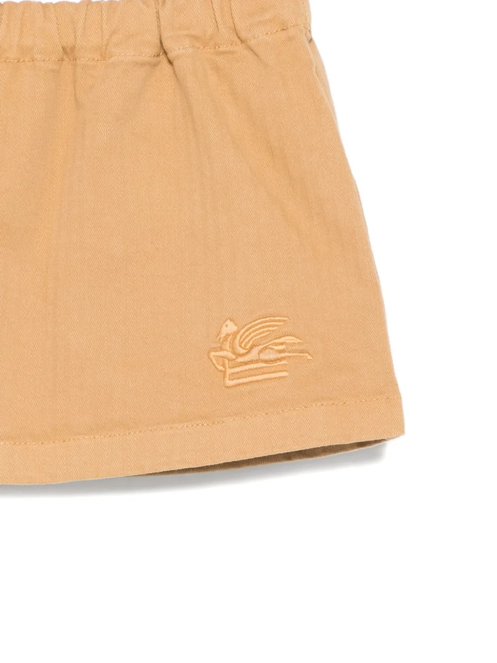 ETRO KIDS Mini-rok met borduurwerk Beige