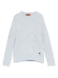 Missoni Kids sequin chevron sweater - Blue