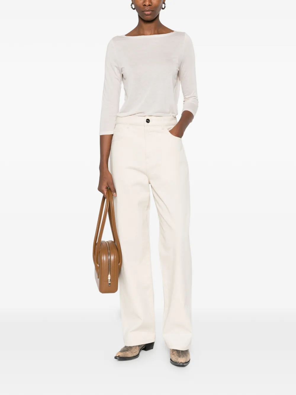 Purotatto Long-sleeved Top - Neutrals 