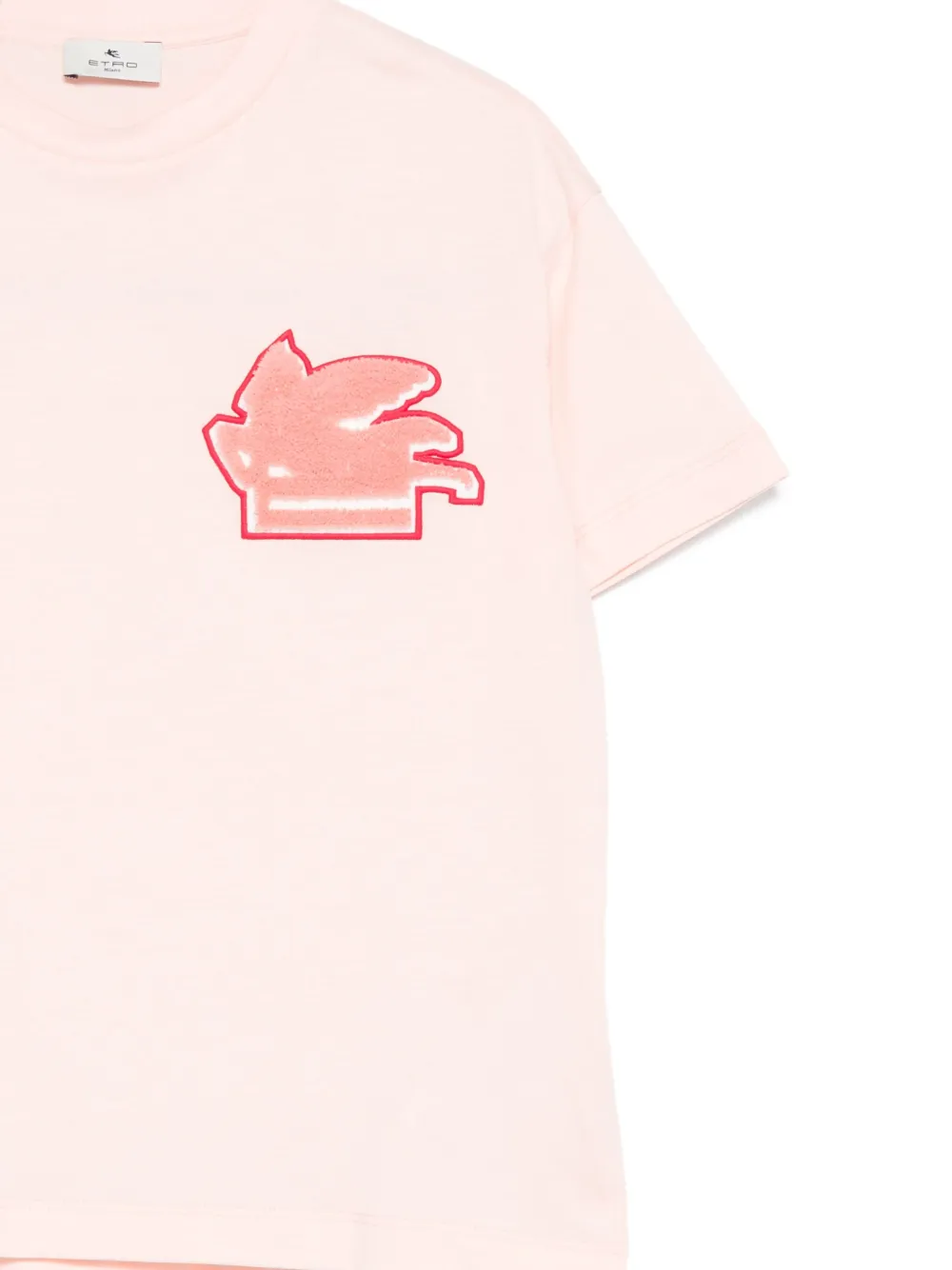 ETRO KIDS T-shirt met Pegaso-patch Roze