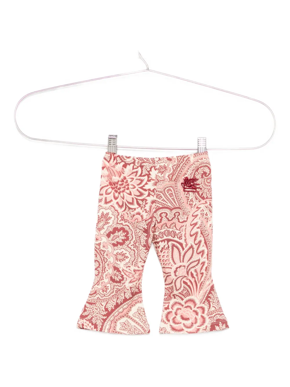 ETRO KIDS Flared broek met paisley-print Beige