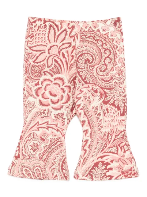 ETRO KIDS paisley flared trousers