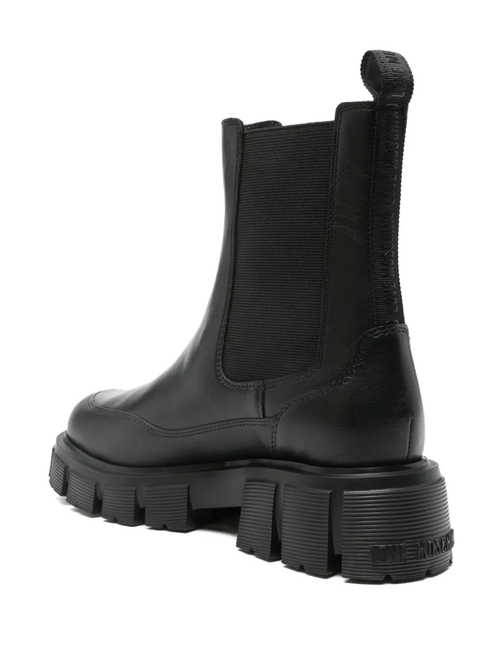 Love Moschino 40mm leather chunky boots Black