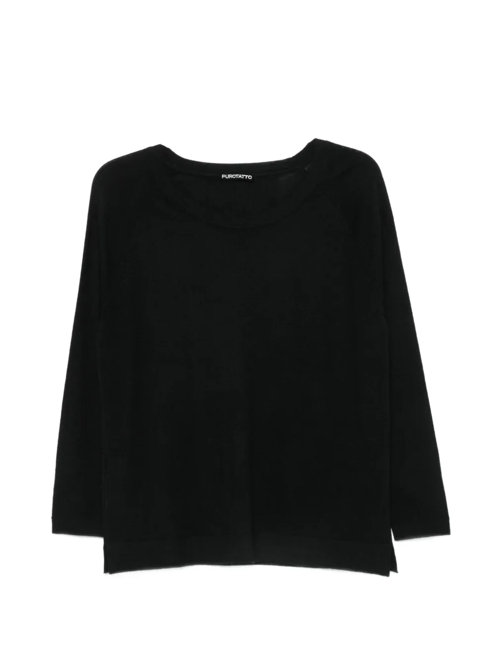 Purotatto raglan-sleeve sweater - Nero