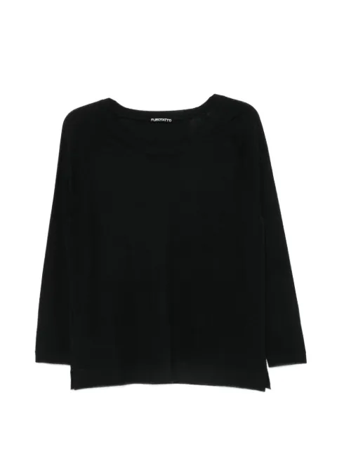Purotatto raglan-sleeve sweater