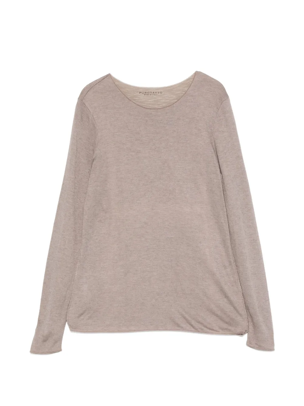 Purotatto long-sleeve T-shirt - Marrone