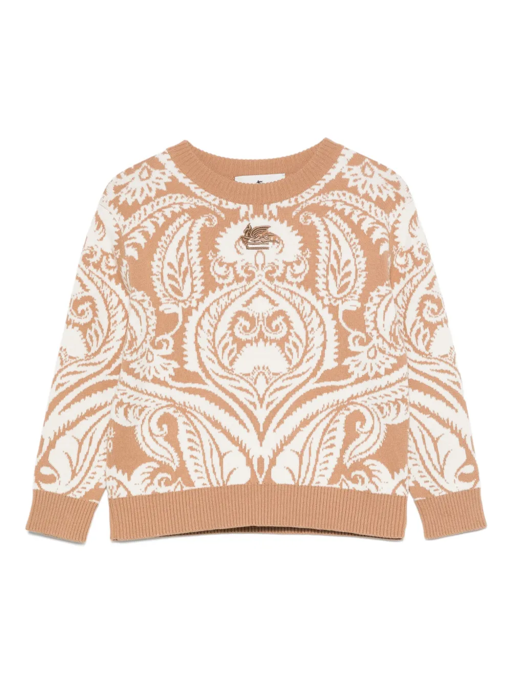ETRO KIDS Trui met paisley-print Beige