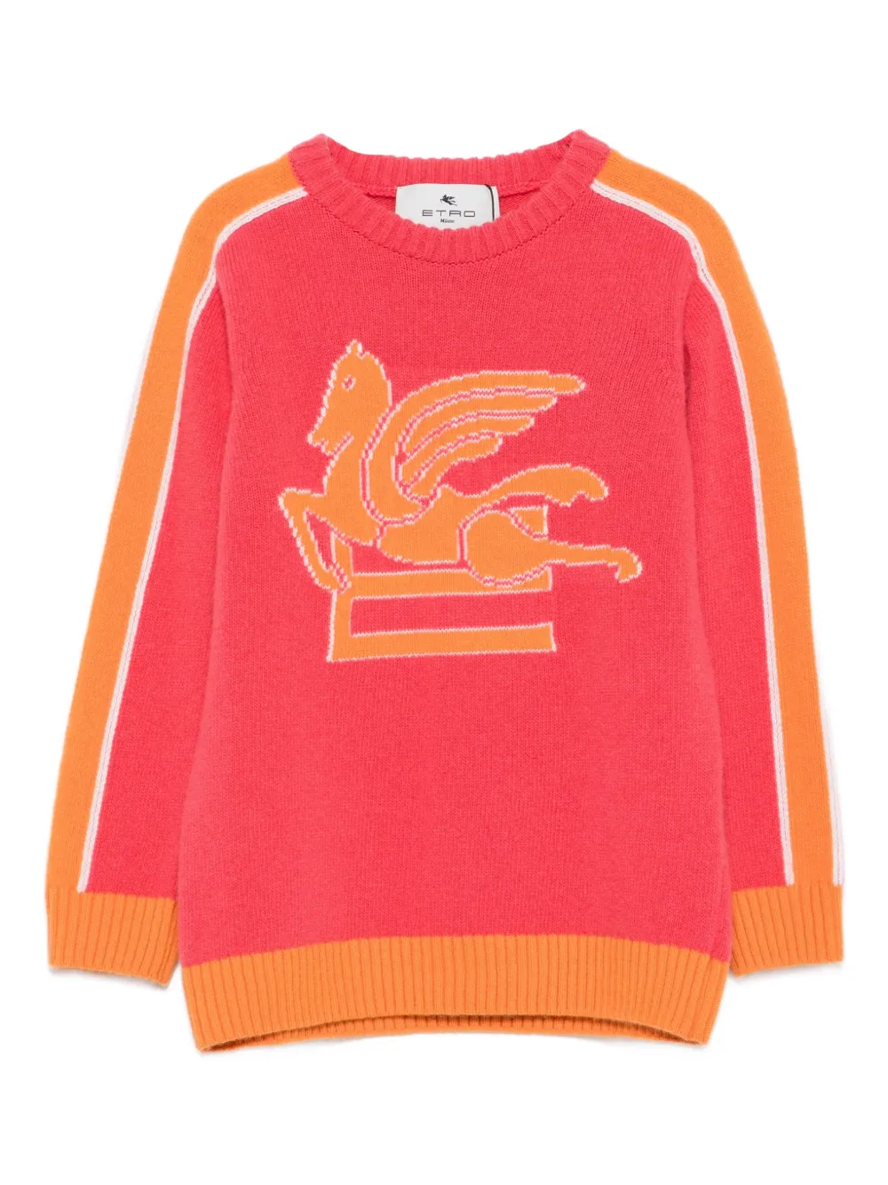 ETRO KIDS Trui met Pegasus-patroon Roze