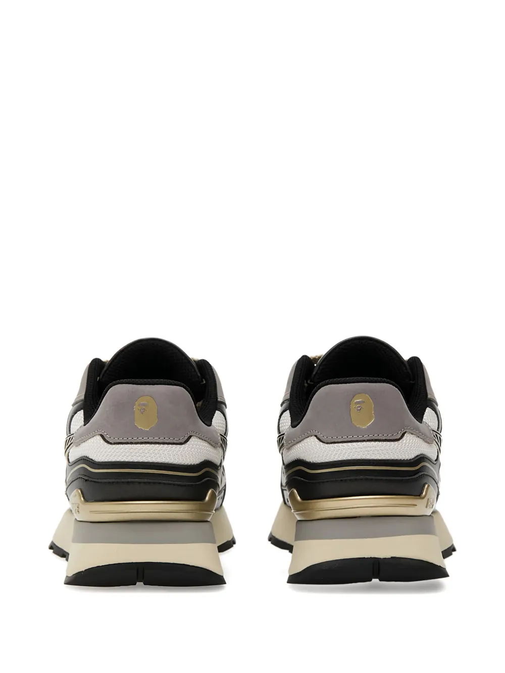 A BATHING APE star-lightning sneakers Black