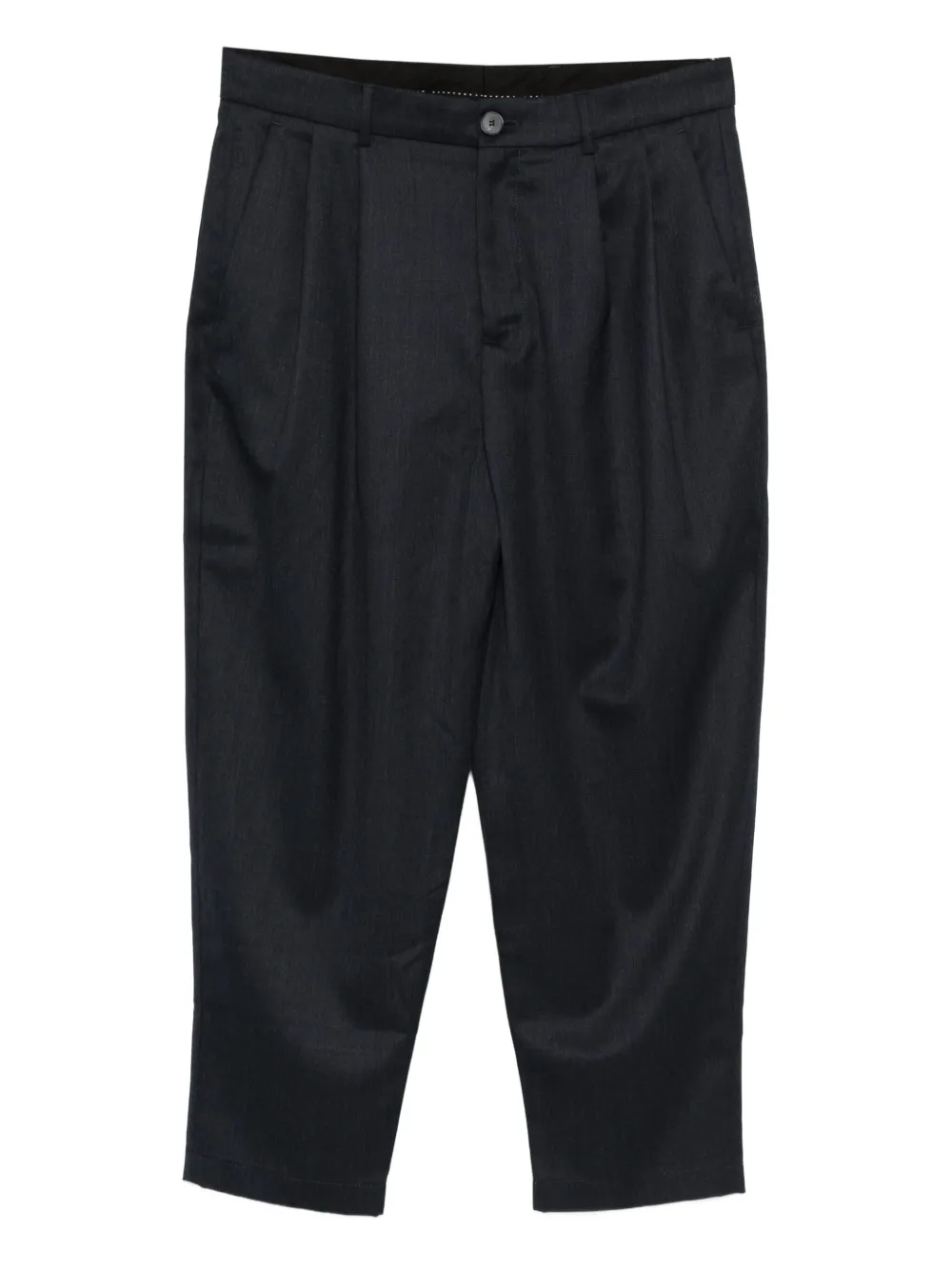 Cambridge pleated wool trousers