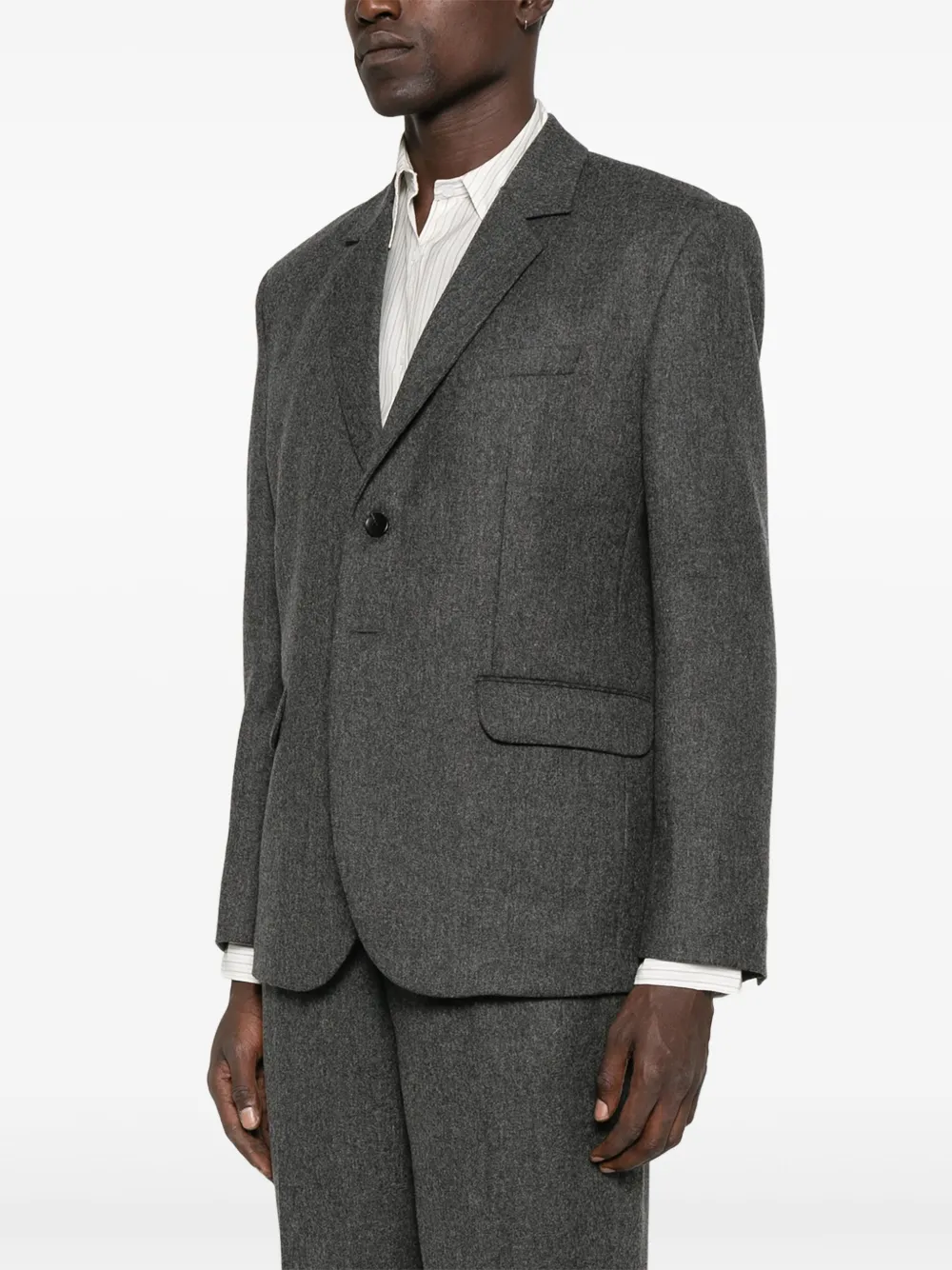  Noyoco Two-button Notched Jacket - Grey 