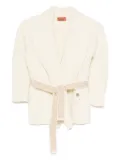 Missoni Kids herringbone-pattern belted jacket - Neutrals