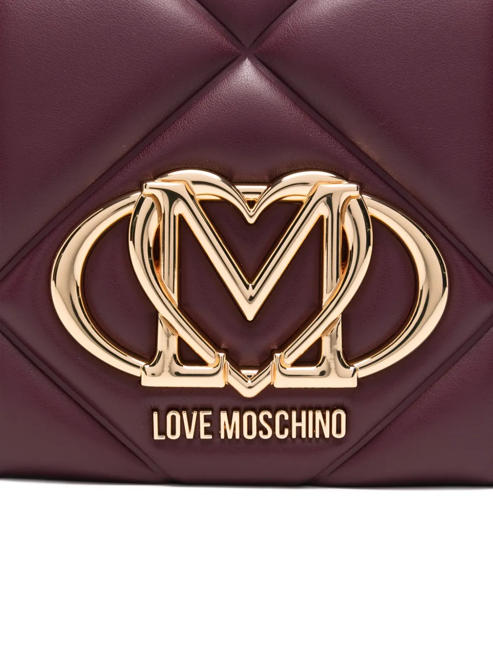Love Moschino Schoudertas met logoplakkaat Rood