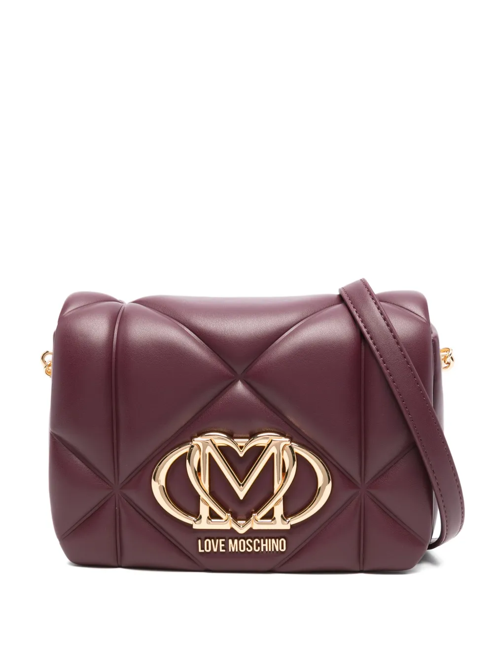 Love Moschino Schoudertas met logoplakkaat Rood