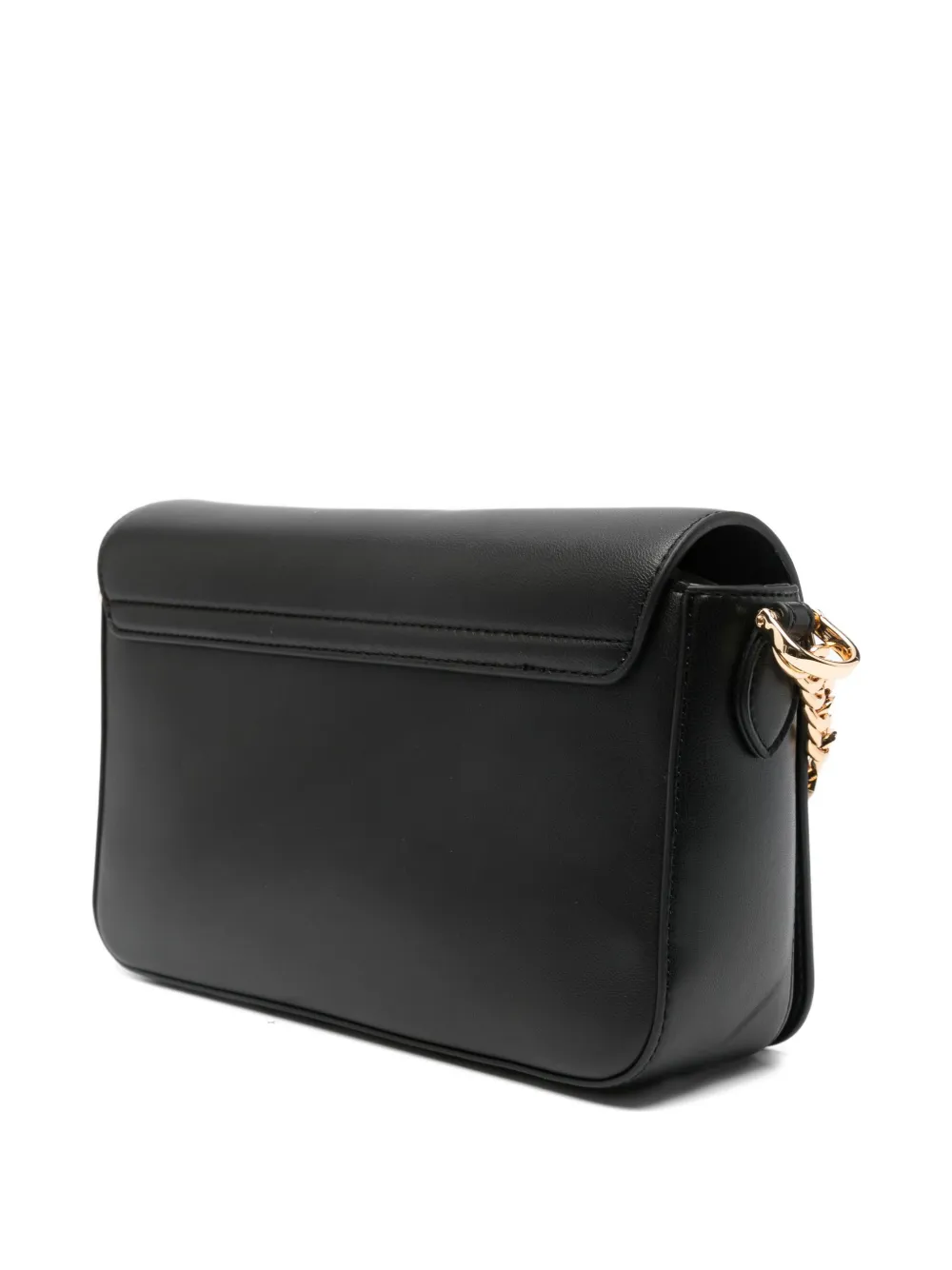 Love Moschino logo-lettering crossbody bag Zwart