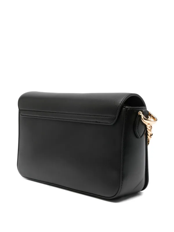 Love Moschino logo-lettering Crossbody Bag | Black | FARFETCH