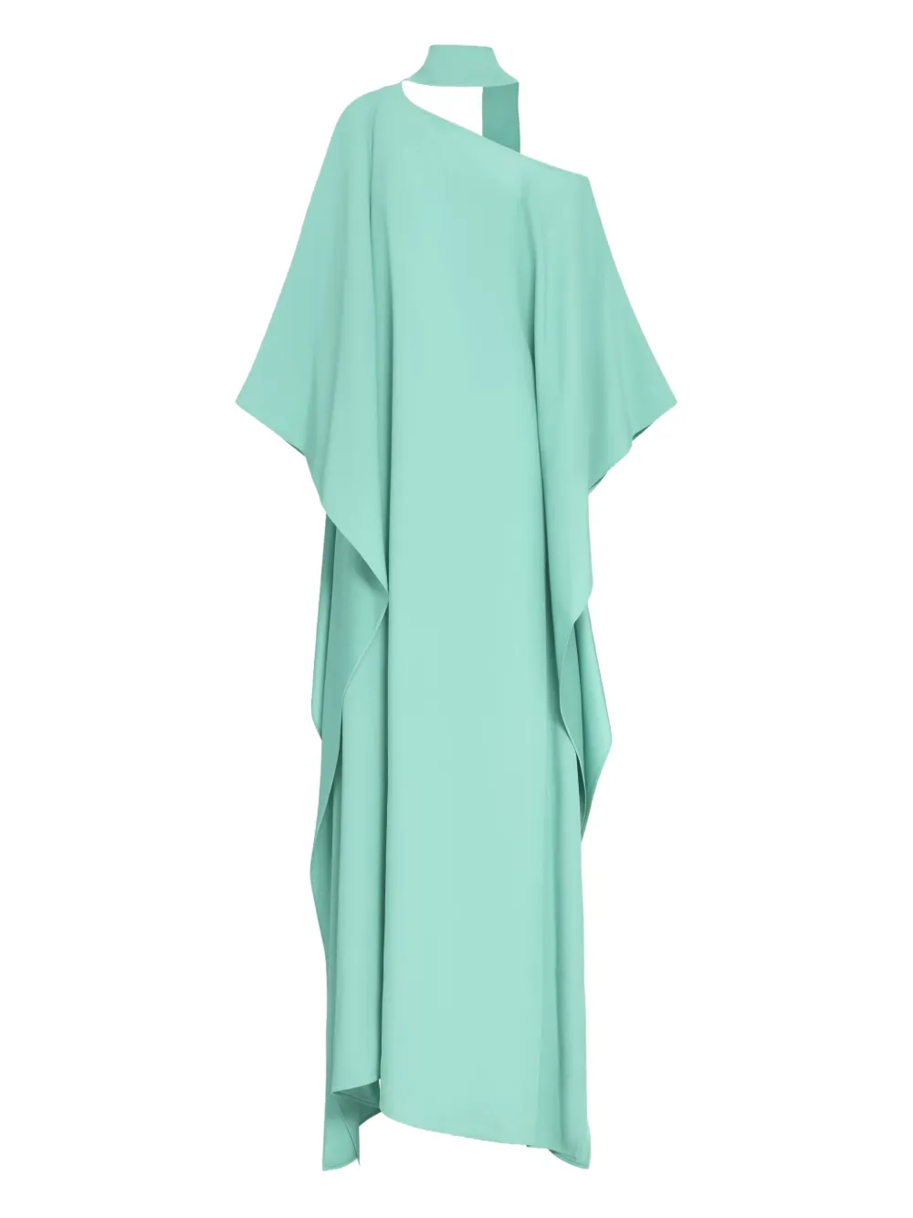 Taller Marmo Barths maxi-jurk met asymmetrische hals Blauw