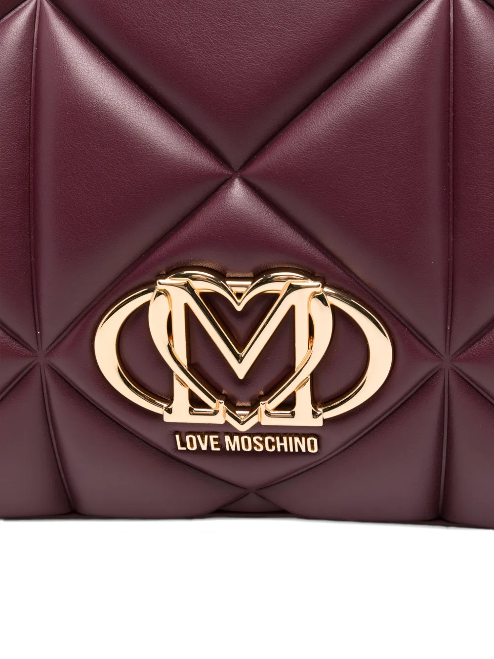 Love Moschino quilted chain-strap tote bag Paars