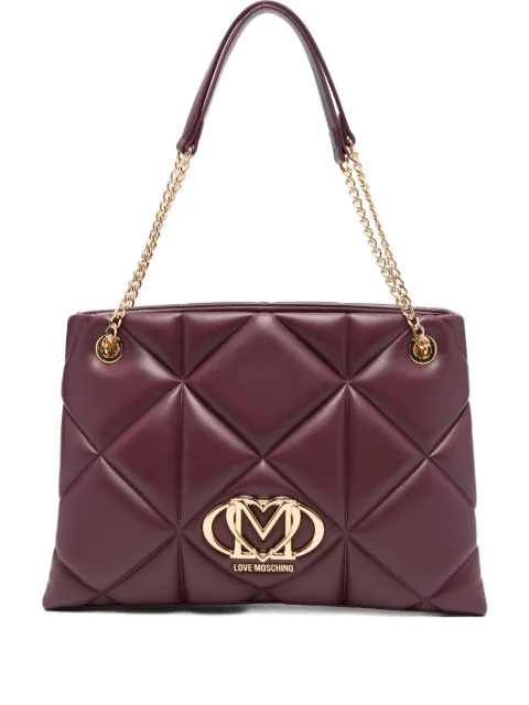 Love Moschino quilted chain-strap tote bag