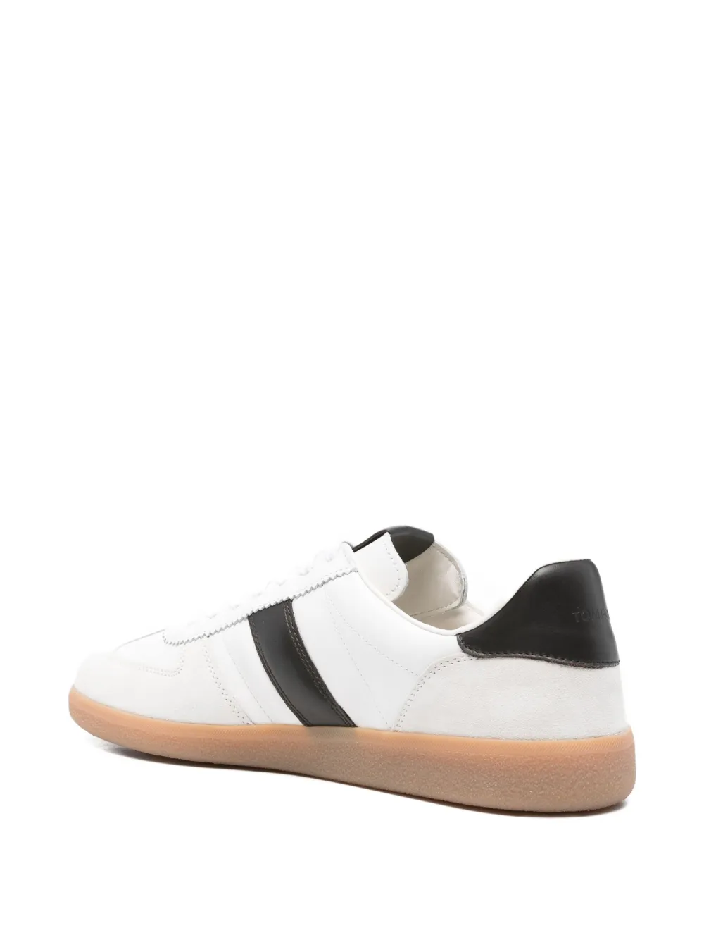 Tom Ford Bianco E Beige Low-top Sneakers In White
