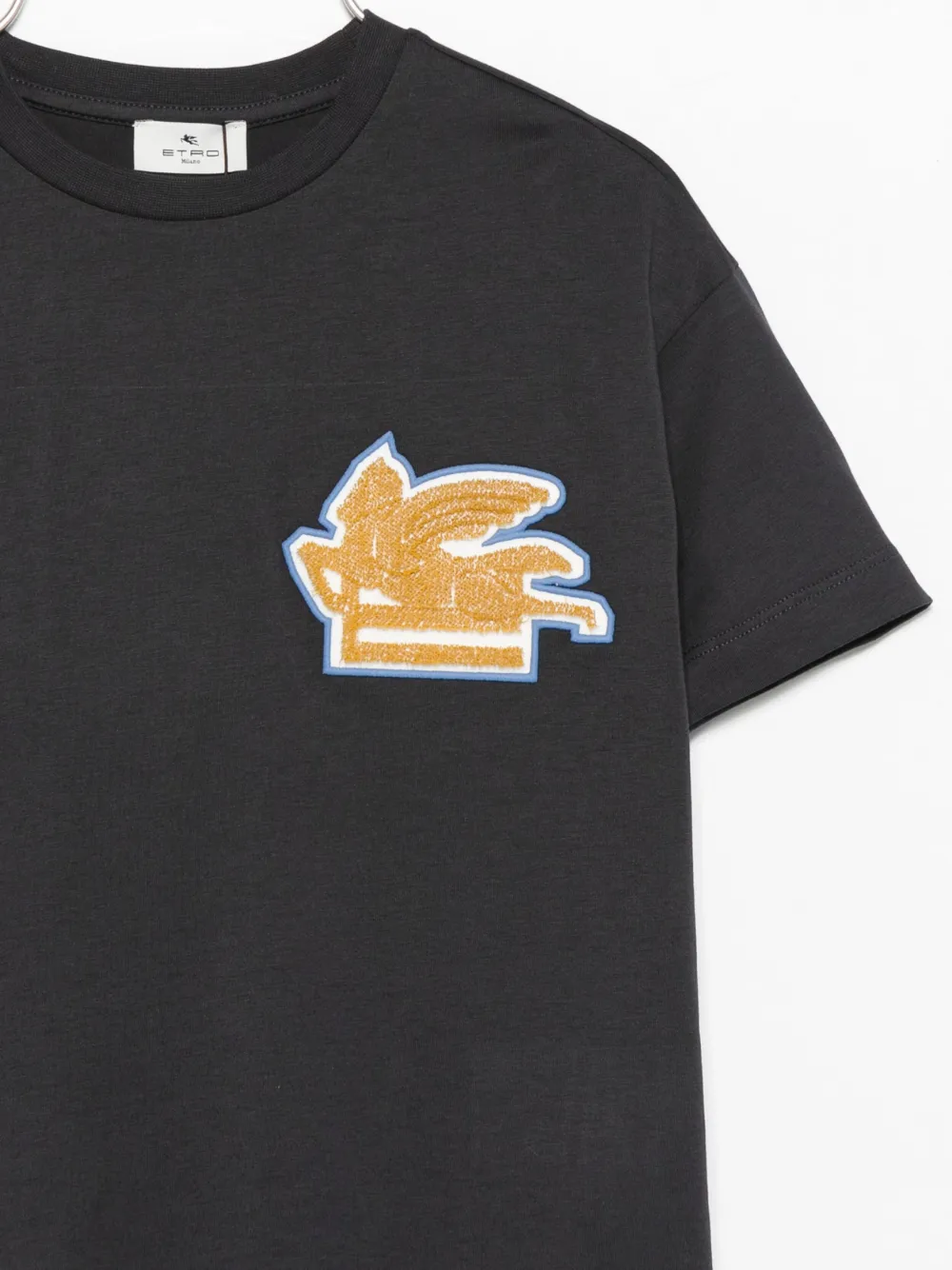 ETRO KIDS T-shirt met Pegasus-patroon Blauw