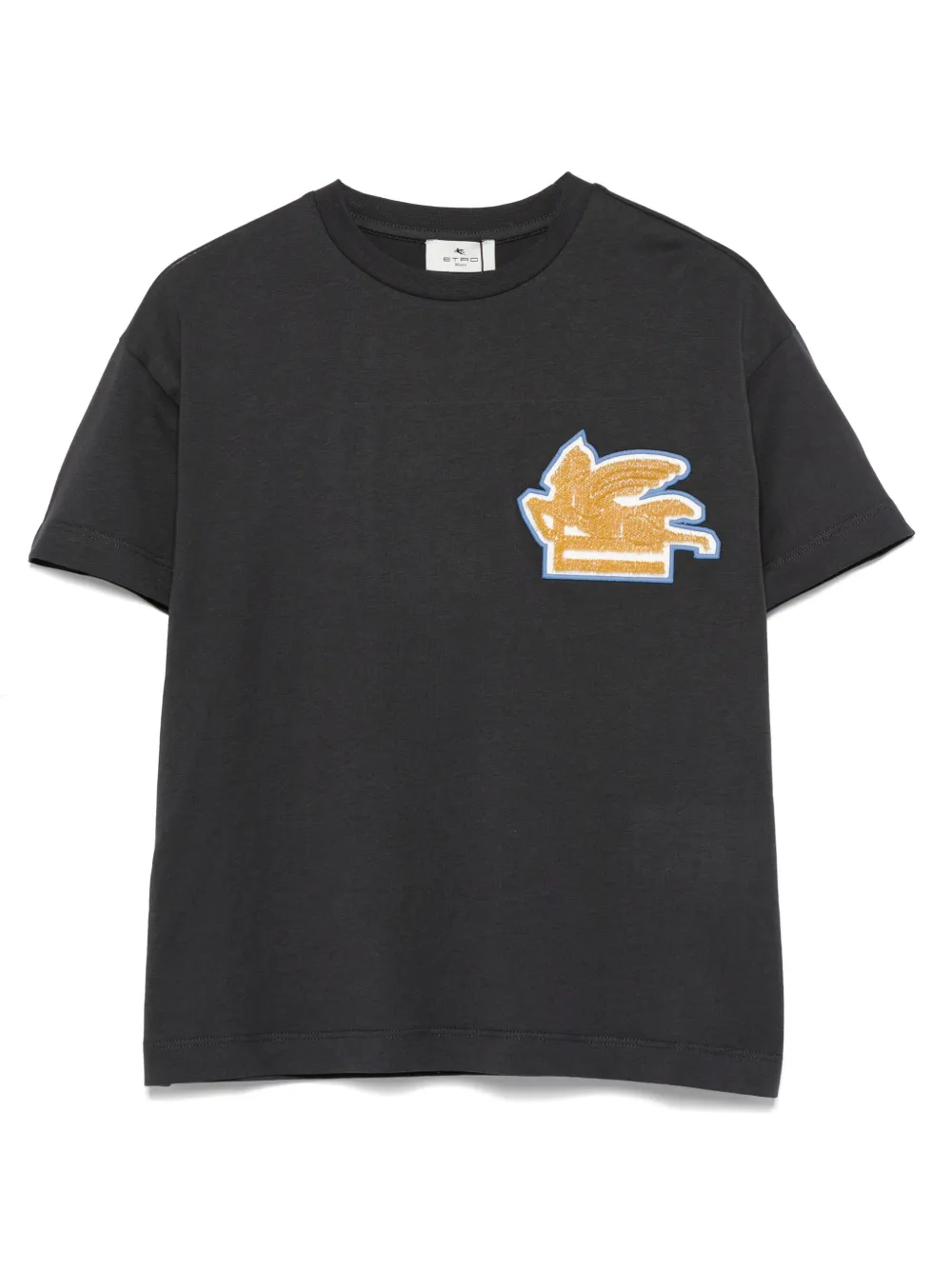 ETRO KIDS T-shirt met Pegasus-patroon Blauw