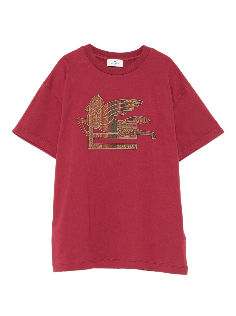ETRO KIDS T-shirt met Pegasus-patroon Rood