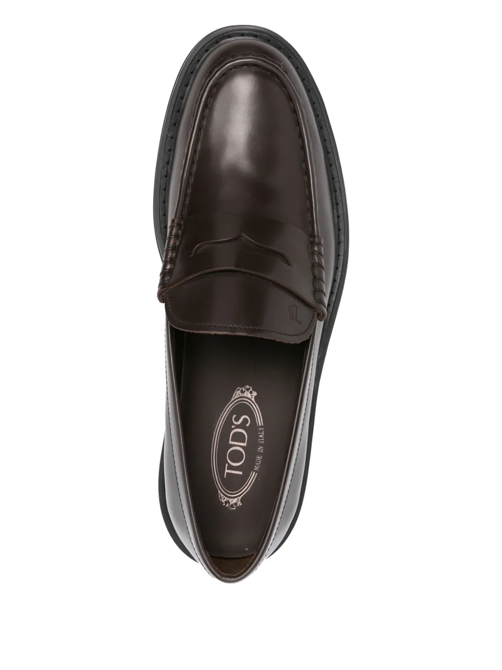 Tod's leather loafers Brown