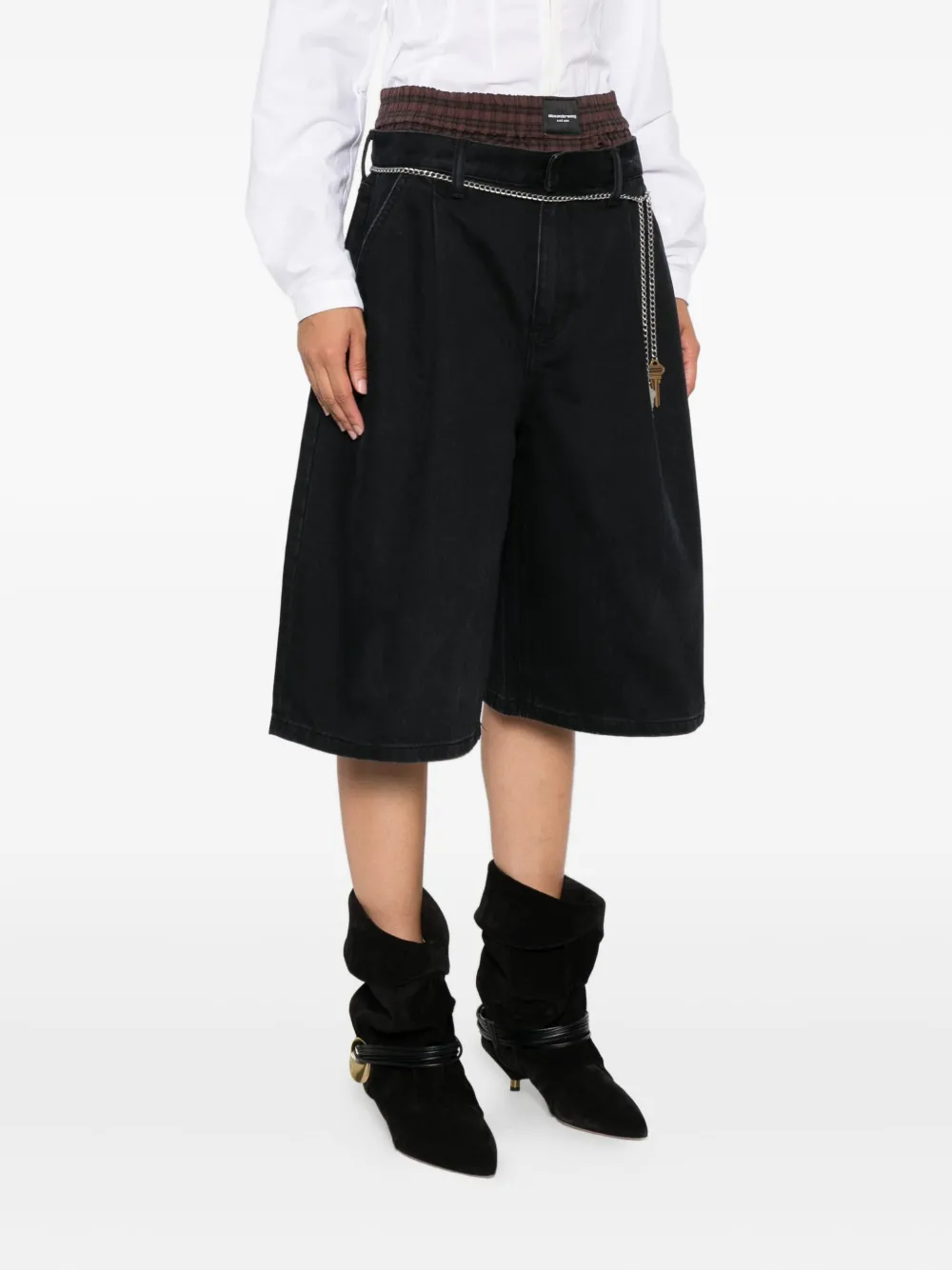 Alexander Wang chain-embellished shorts Zwart