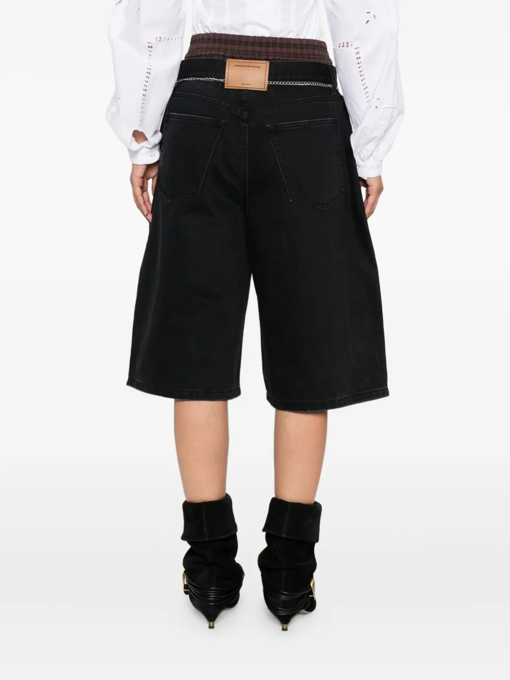 Alexander Wang chain-embellished shorts Zwart