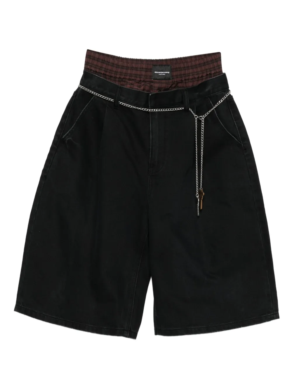 Alexander Wang chain-embellished shorts Zwart