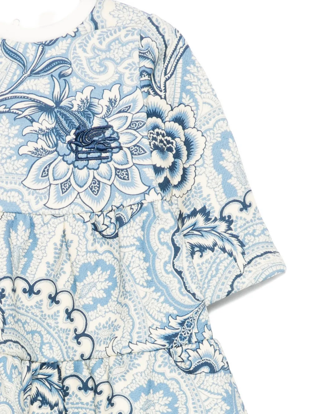 ETRO KIDS Jurk met paisley-print Beige
