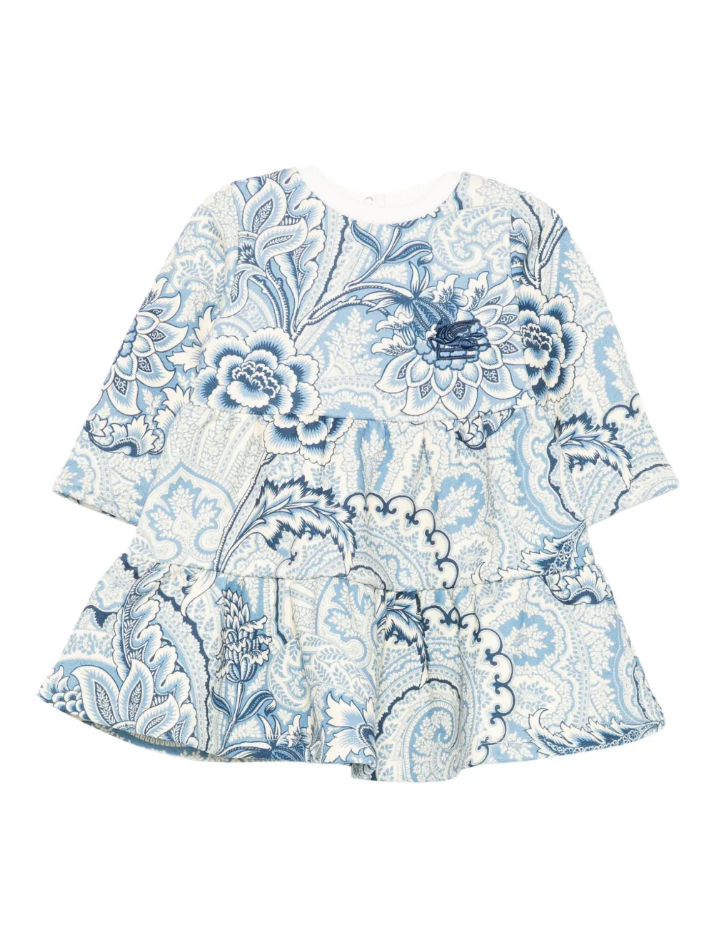ETRO KIDS Jurk met paisley-print Beige